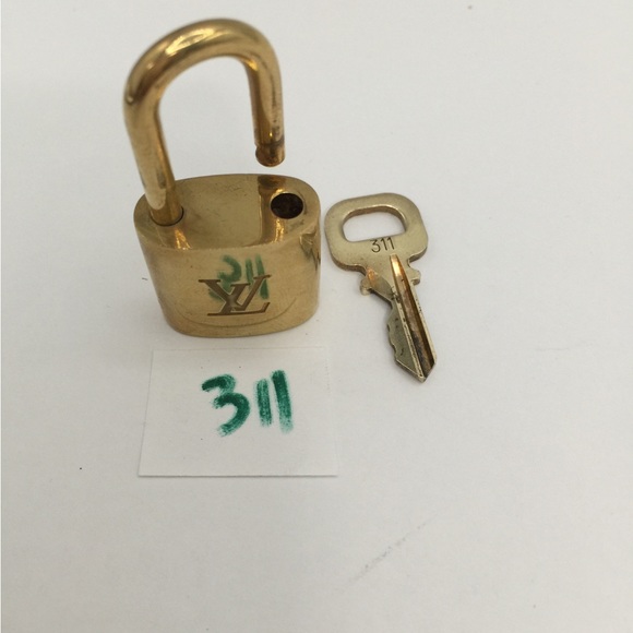 Authentic Louis Vuitton Lock And Key Set #311 padlock - Picture 4 of 4